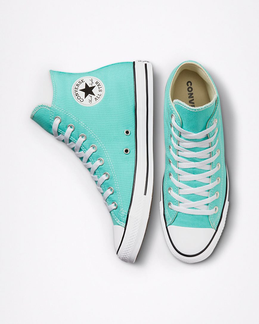 Men's Converse Chuck Taylor All Star Seasonal Color High Top Shoes Light Turquoise | AU E9485M